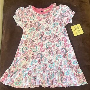 Colorful Paisley Dress NWT -Luigi Kids 2T